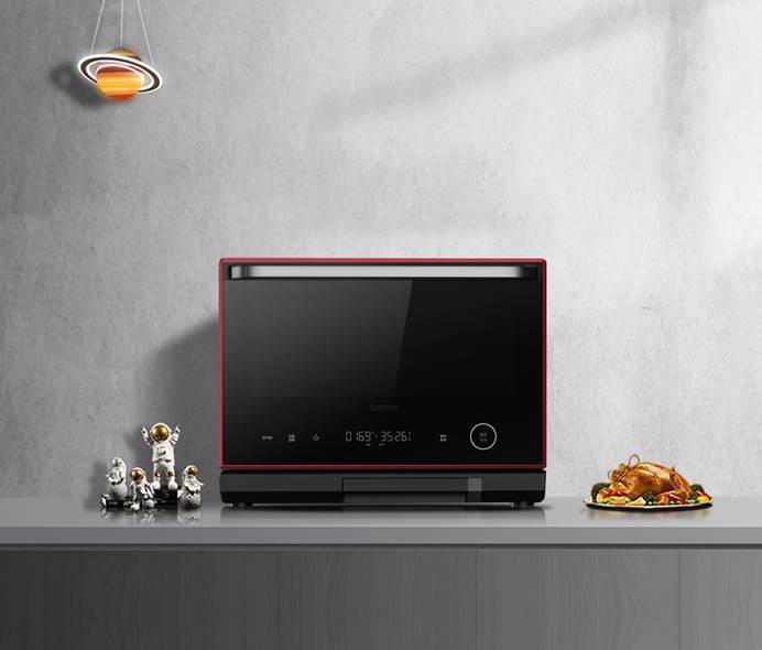 中国红2023微蒸烤炸一体机