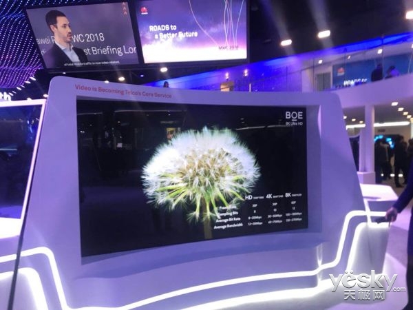 京东方MWC秀全球最大8K显示屏:今年为8K元年